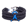 Picture of Child Abuse Awareness Bracelet - Boa Weave - Shackle Clasp