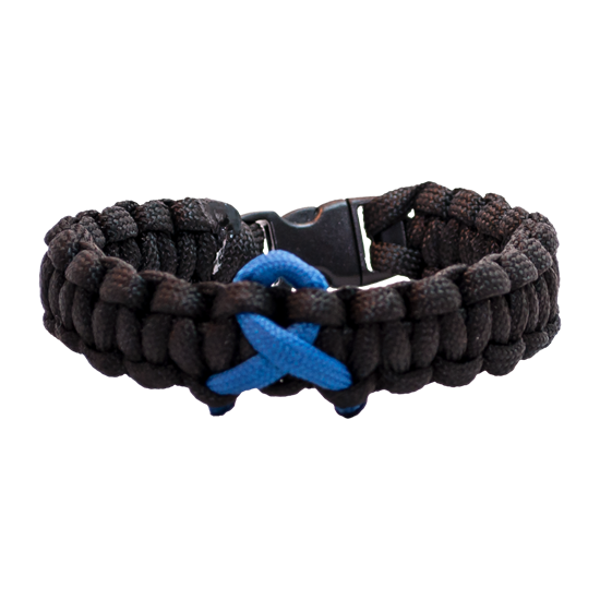 Picture of Child Abuse Awareness Bracelet - Cobra Weave - Plastic Clasp