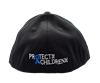 Child Abuse Awareness Hat Curve Bill w/ Awareness Ribbon and Protect The Children Inc Back